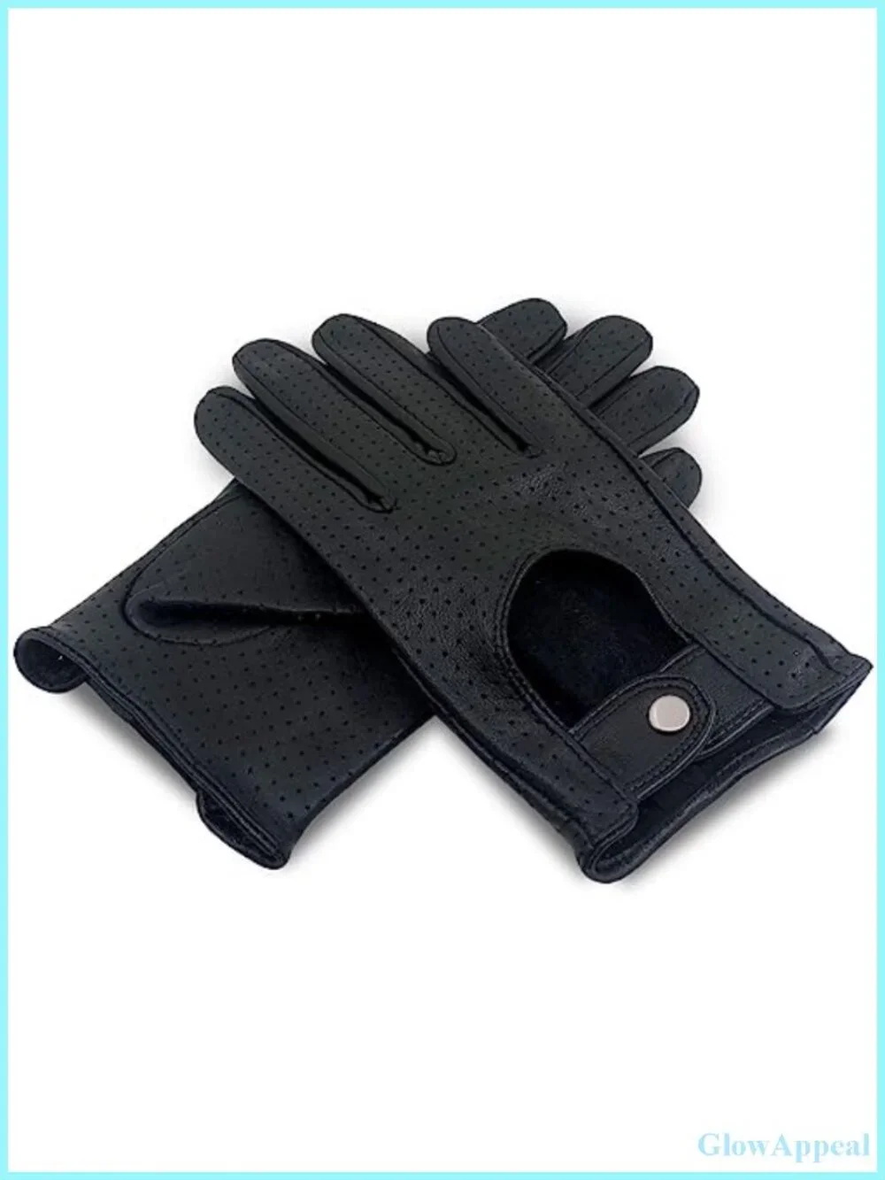 Women's Full Mesh Leather Driving Gloves Unlined - Soft Thin Italian Lambskin